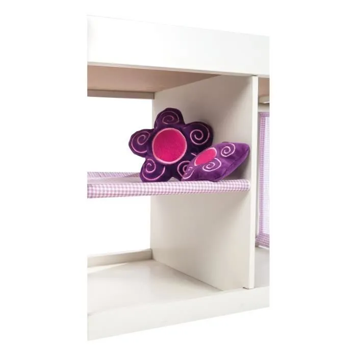 ROBA - Table à langer pour Poupée 2 en 1 Fienchen + Matelas - Blanc / Rose-3