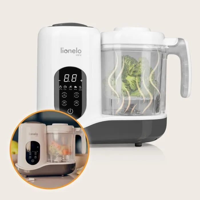 Robot bébé cuiseur mixeur pour bébé - LIONELO BabyMenu - Livre de recettes avec menus - Cuisine à la vapeur - Mélange des aliments-3