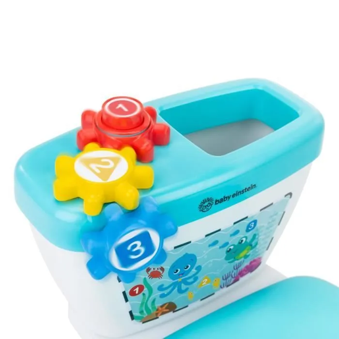 BABY EINSTEIN Mini Toilette enfant avec Réducteur de Toilette inclus, Chasse d'eau musicale-1