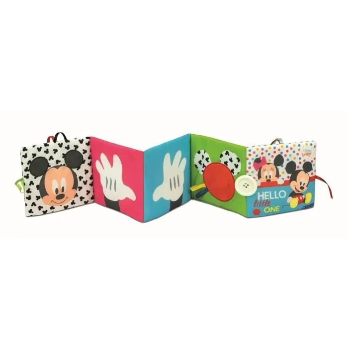Livre d'éveil en tissu - CLEMENTONI - Disney Baby - Blanc - Pour enfant dès la naissance-0
