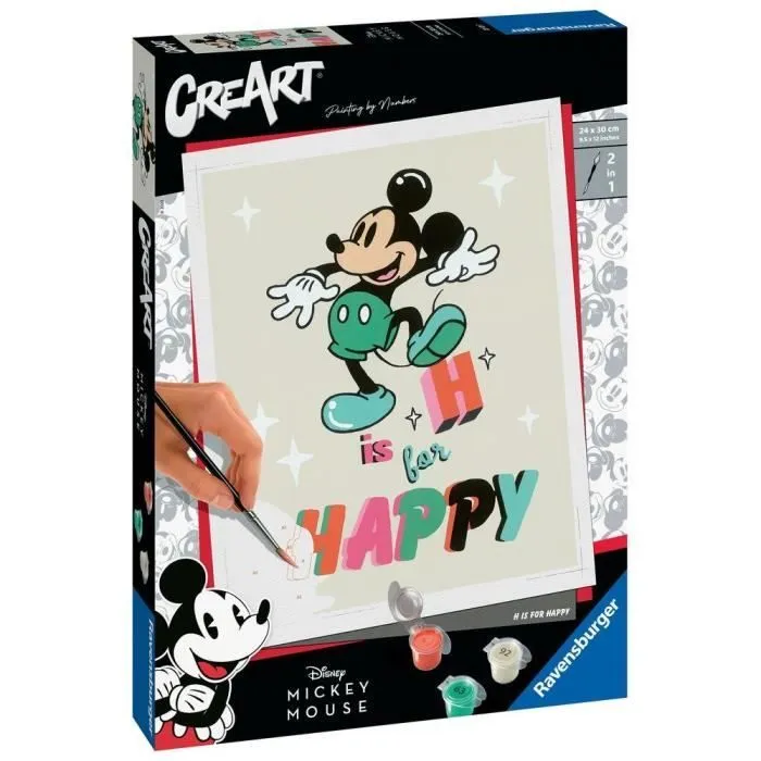 Tableau de peinture par numéro grand format Disney Mickey Mouse - Ravensburger-0