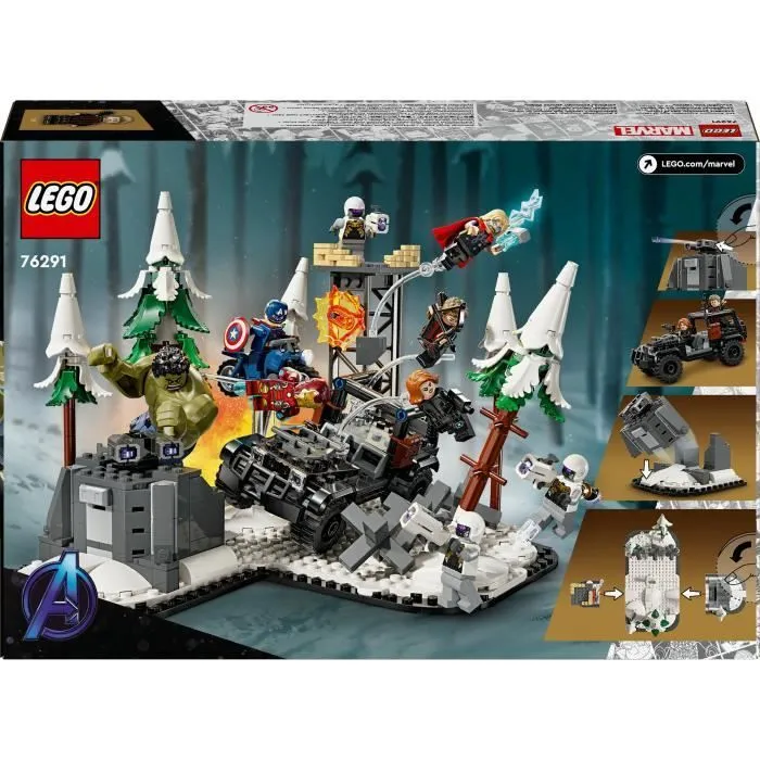 LEGO® Marvel 76291 Avengers Rassemblement : L’ère d’Ultron, minifigurines de super-héros-5