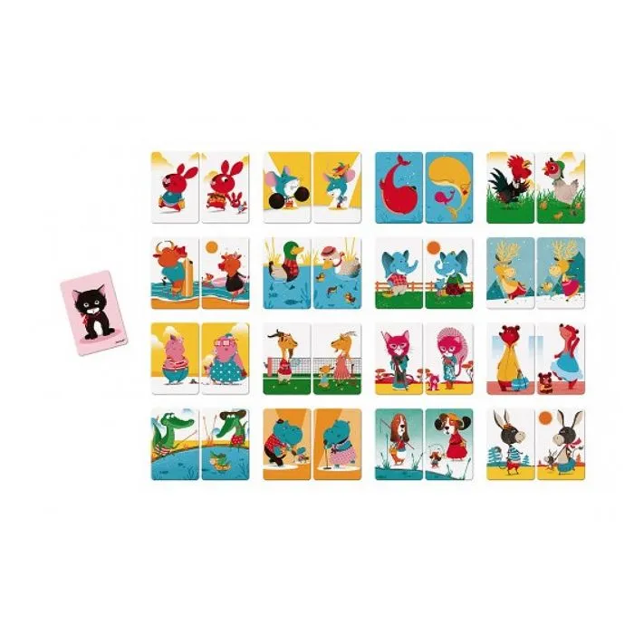 Jeu d'association d'images Mistigri - JANOD - Mixte - Intérieur - 33 cartes - Enfant - 2 à 6 joueurs-1