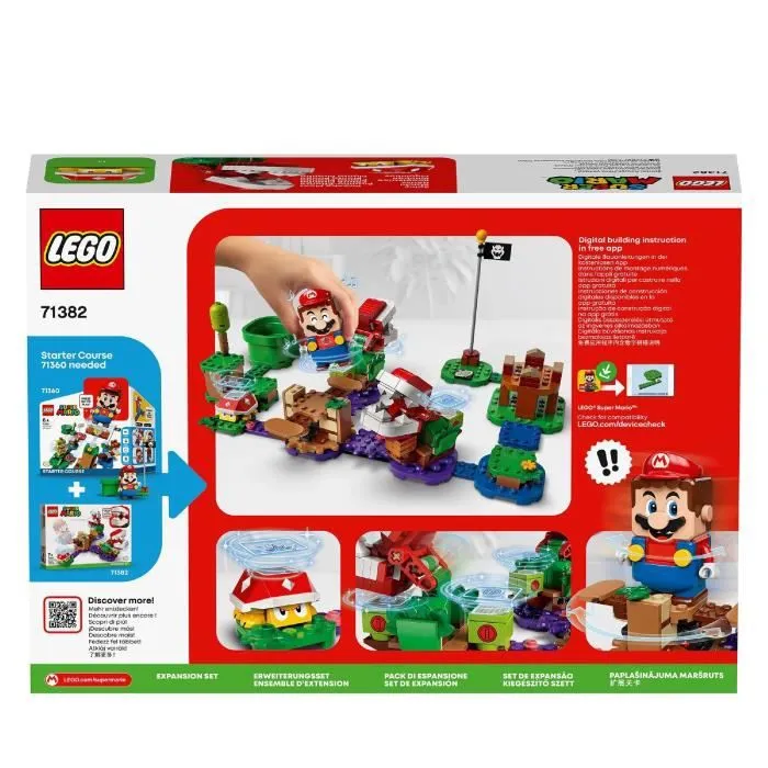 LEGO® Super Mario™71382 Ensemble d’extension Le défi de la Plante Piranha, à combiner avec le Pack de Démarrage LEGO® Super Mario™-4