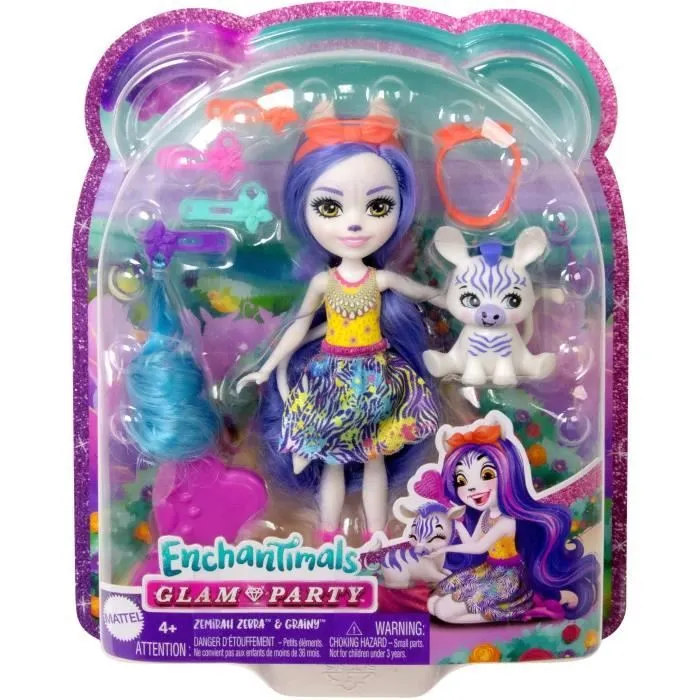 Enchantimals-Poupée Chevelure Gala Enchanté avec figurine animale HNV28-5