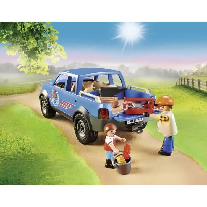 PLAYMOBIL - 70518 - Maréchal-ferrant et véhicule avec forge mobile et accessoires - Playmobil Country-6