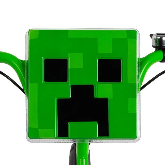 Vélo Enfant - HUFFY - Minecraft 16" - Stabilisateurs lumineux - Freins avant et arrière - Plaque Creeper-1