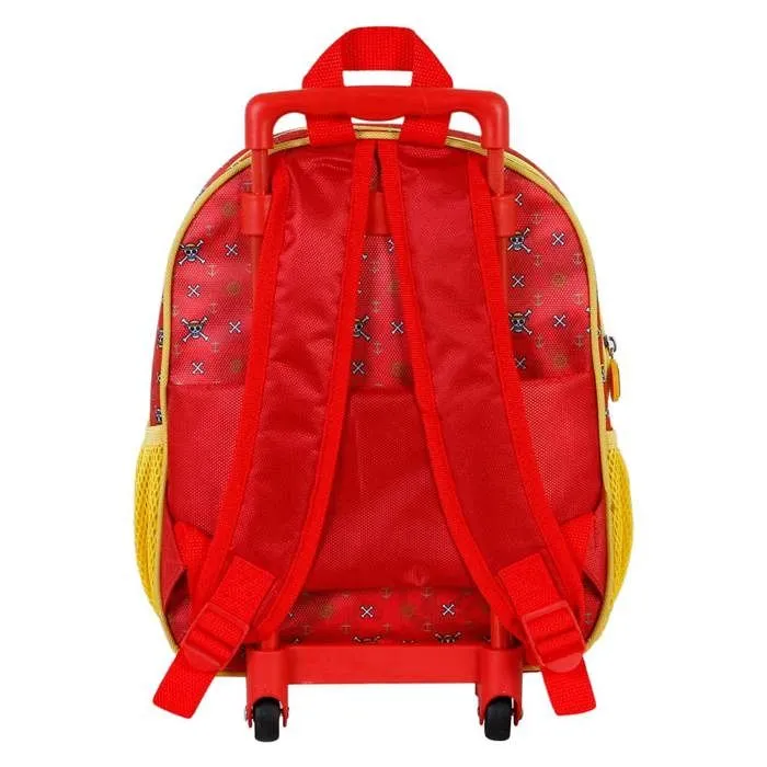 Sac à dos 3D à Roulettes Petit - One Piece Luffy - Rouge- Taille Unique-4