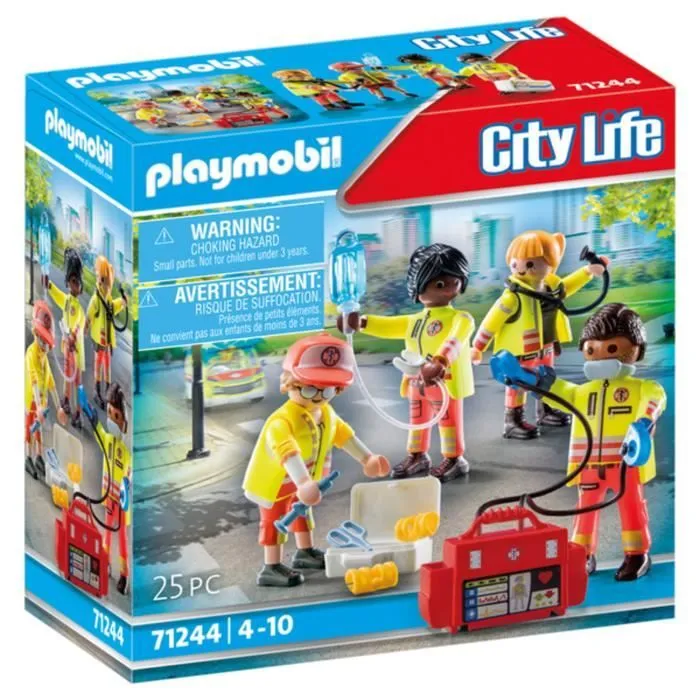 PLAYMOBIL - 71244 - City Action Les Secouristes - Equipe de secouristes-0