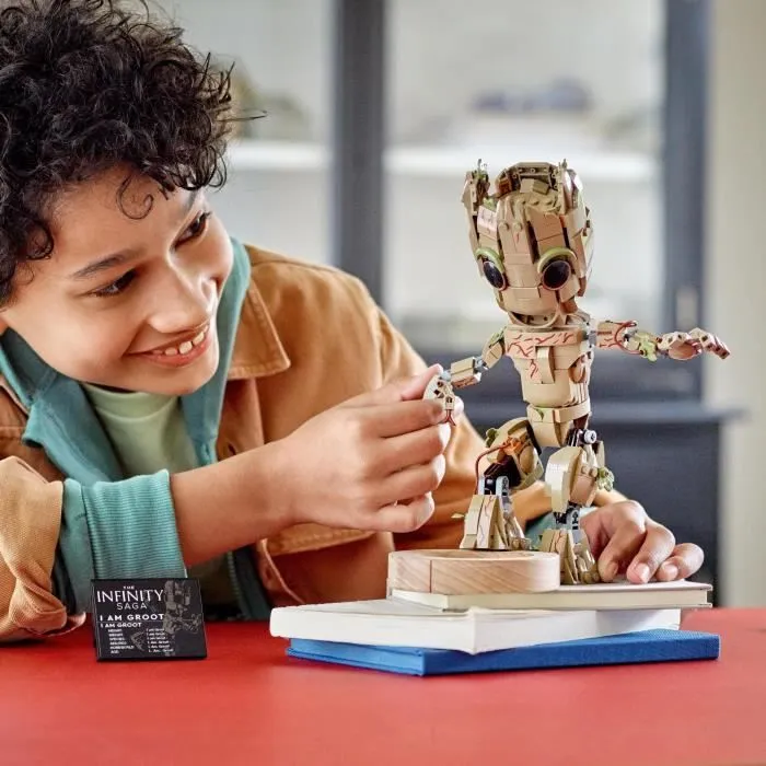 LEGO 76217 Marvel Je s'Appelle Groot, Jouet Marvel et Figurine Bébé Groot, Film Les Gardiens de la Galaxie 2, Enfants Dès 10 Ans-4