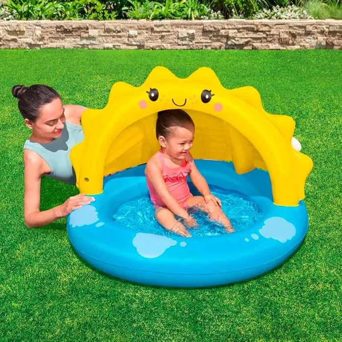 Piscinette avec auvent gonflable Sunny Days™-3