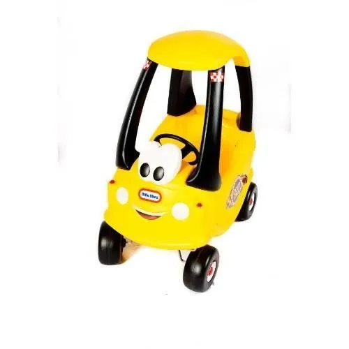 Voiture pour enfant - LITTLE TIKES - Cozy Coupé Taxi Cab - Jaune - 18 mois à 5 ans - Klaxon inclus-0