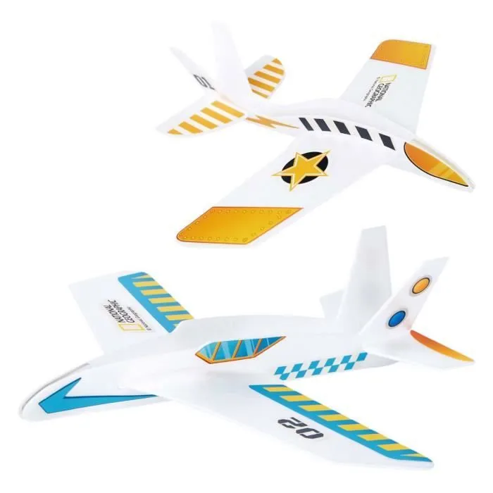 Puzzle de fun cubic 3d national geographic stem avion-0