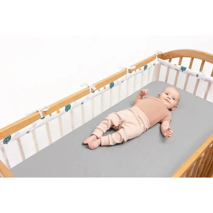 Bellochi Tour de Lit Bébé 180x30 cm - - Tour de Lit Souple Universel - Contour de Lit Bébé - 4Rest-3