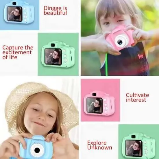 Appareil photo numérique pour enfants - LEMONBEST - Rose Enfants mini - 800 pixels - 8G-1