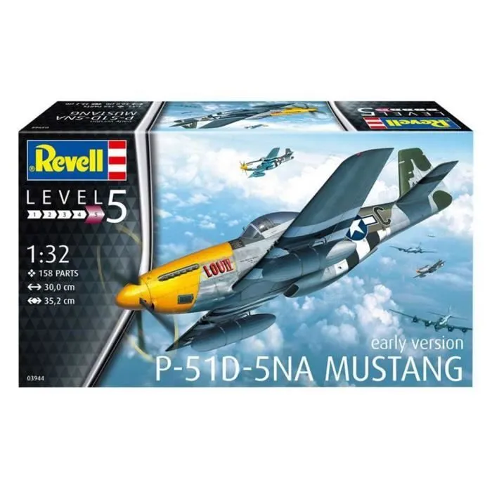 Maquette avion - REVELL - P-51D Mustang - Aile Unique - Coloris Unique-0