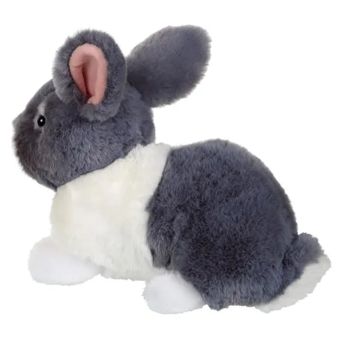 Peluche - Noname - Lapin Allongé - Gris et Blanc - 20 cm - Mixte-2