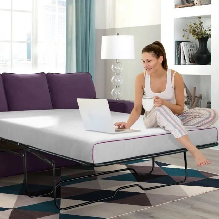 Matelas Canapé Convertible BZ by Sampur | 120x190 | Mémoire de Forme | Épaisseur 12cm | Soutien Équilibré Optimal | Indéformable-0