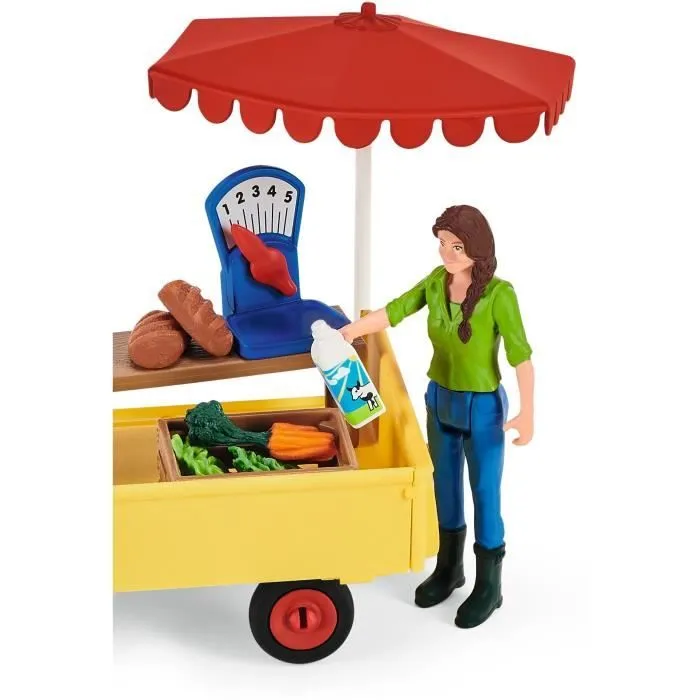Étal mobile de la ferme SCHLEICH - 42528 - Farm World-3