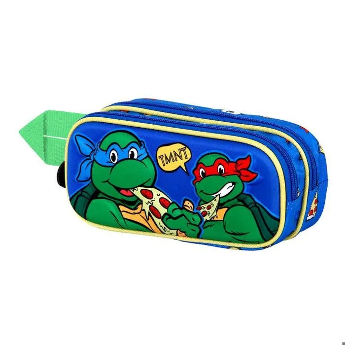 Trousse Double 3D - Tortues Ninja Mates - Vert- Taille Unique-0