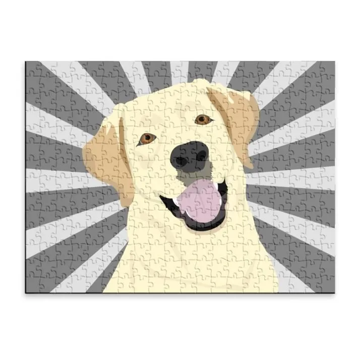Puzzle Classique - FABULOUS - Labrador Gros Chien Blanc Art Dessin - 280 Pièces - Adulte - Intérieur - Mixte-1