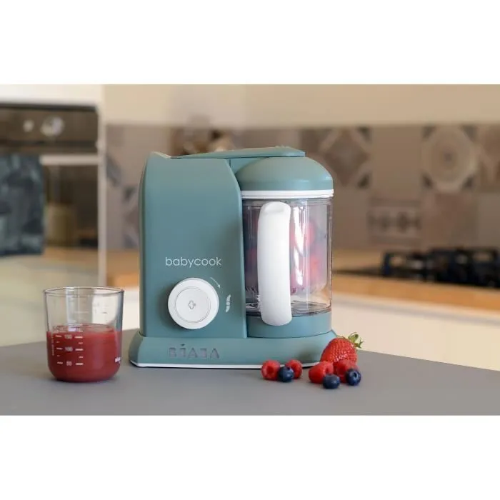 BÉABA - Babycook Solo - Robot Bébé 4 en 1 Mixeur-Cuiseur - Cuisson Vapeur - Eucalyptus-2