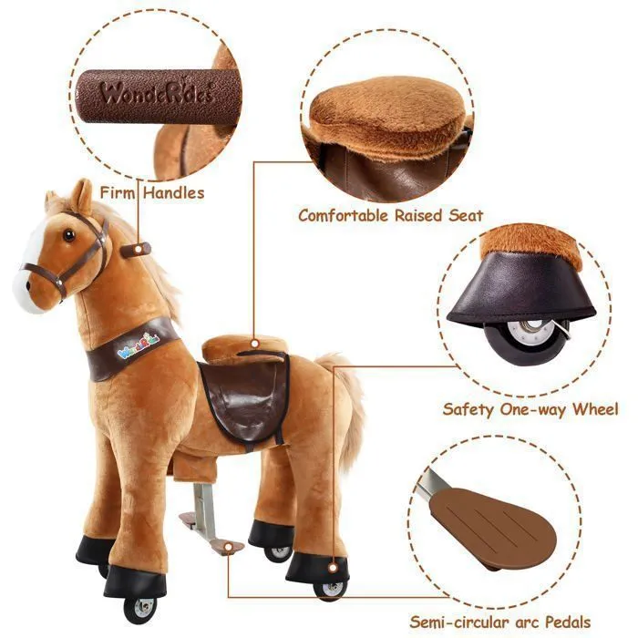 Porteur Cheval pour Enfant 3-5 ans jusqu'à 25 kg - WondeRides-2