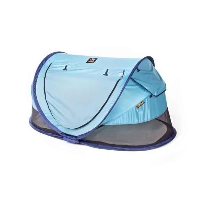 DERYAN Lit d'enfant de voyage avec moustiquaire Luxe 2020 Bleu marine-2