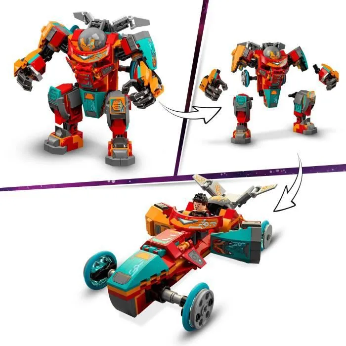 LEGO® 76194 Marvel L’Armure Sakaarienne d’Iron Man de Tony Stark, Figurine Marvel pour Enfants âgés de 8 ans et plus-2