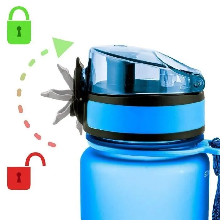 Bouteille d'eau - Ion8 - I8350FBLU - 350ml - Sans BPA - Étanche-3