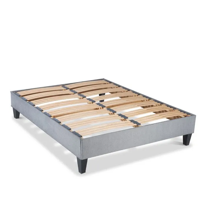 Pack Castellane 140x190 cm Matelas Mousse + Sommier Bois + Accessoires-2