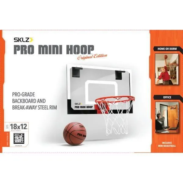 Mini panier de basketball SKLZ Pro Mini Hoop, à suspendre sur une porte ou à accrocher au mur pour jouer en sécurité dans la maison-2