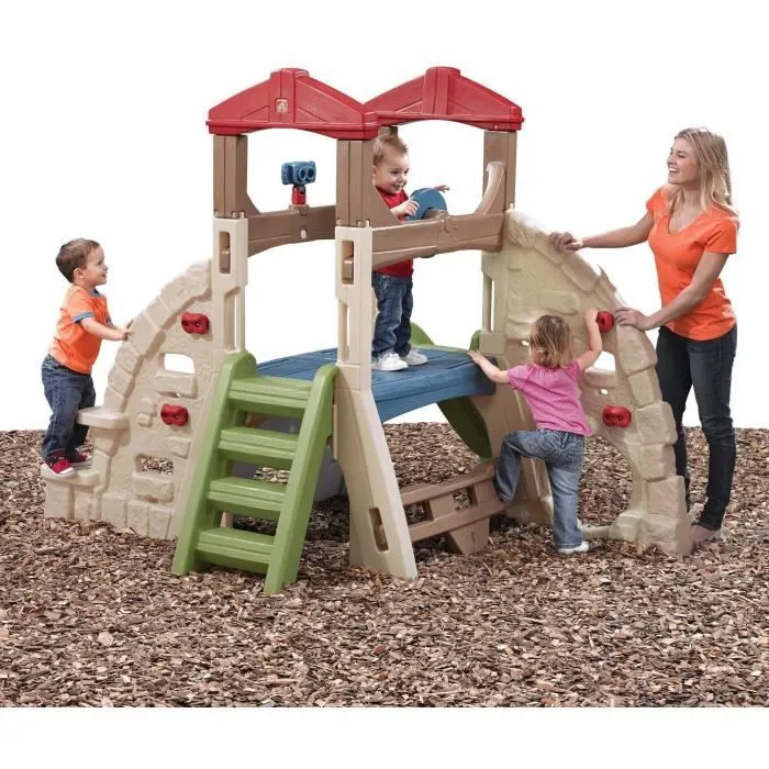 Step2 Alpine Ridge Aire de Jeux Enfant avec Toboggan pour Enfants | extérieur / jardin-2