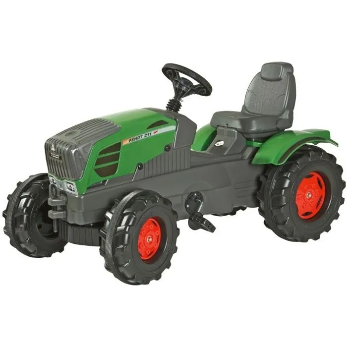 Tracteur à pédales FENDT Vario 211 Rolly FarmTrac pour enfant de 3 ans et plus - Vert-0