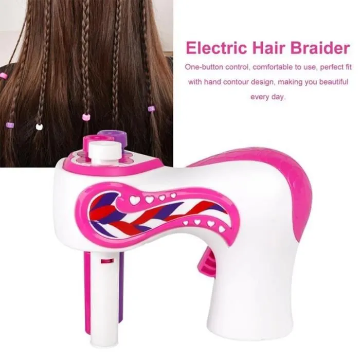 Toy coiffeur,No Box--Machine à tresser électrique automatique pour filles, bricolage de cheveux, rouleau à tricoter torsadé, outils-2