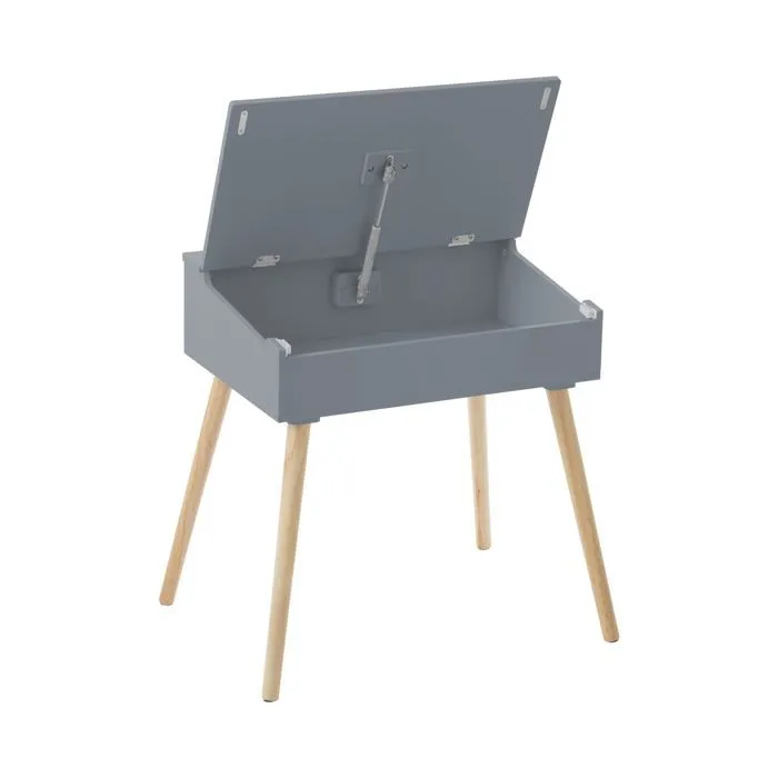 Bureau d'écolier - ATMOSPHERA - Pupitre en Bois - Coloris Gris - Style Contemporain - Design-2