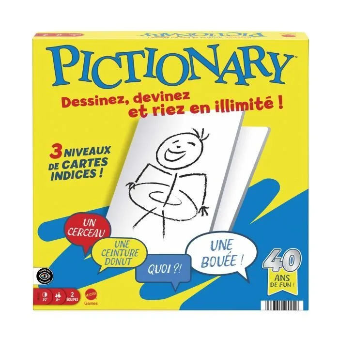 Pictionary-Jeu De Société Familial Pour Enfants Et Adultes - 8 ans+- JDX98-2