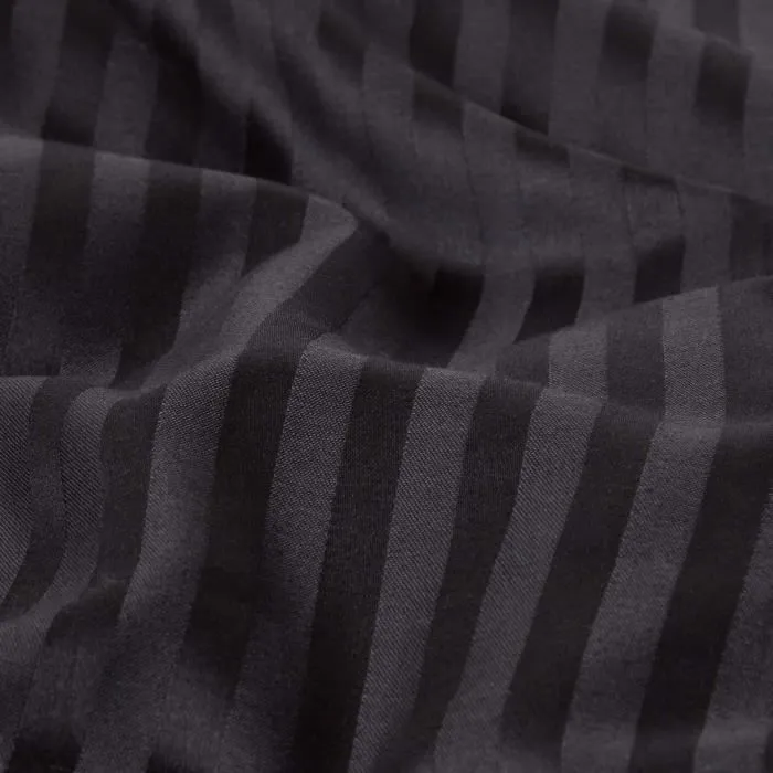 Taie d'Oreiller en coton égyptien Noir 330 fils 50 x 90 cm-3