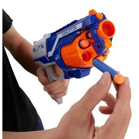 NERF - Elite Disruptor - Tire en rafale jusqu'à 27 mètres - 6 Flechettes incluses-2