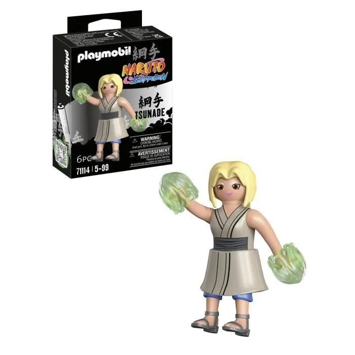 Figurine PLAYMOBIL Tsunade - Naruto Shippuden - Blanc - 6 pièces - A partir de 5 ans-0