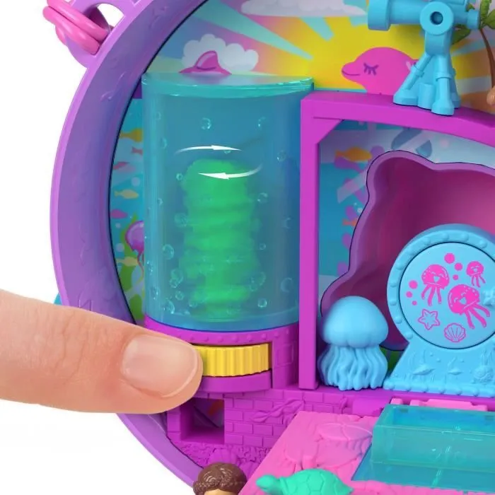 Polly Pocket-Sauvetage du dauphin-Coffret 2 mini-figurines et animaux HWN96-6