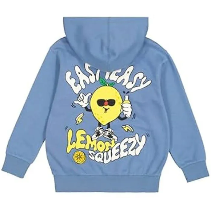 Sweat à Capuche - CHAMPION - Garçon - Bleu - Manches Longues - Col Capuche-1