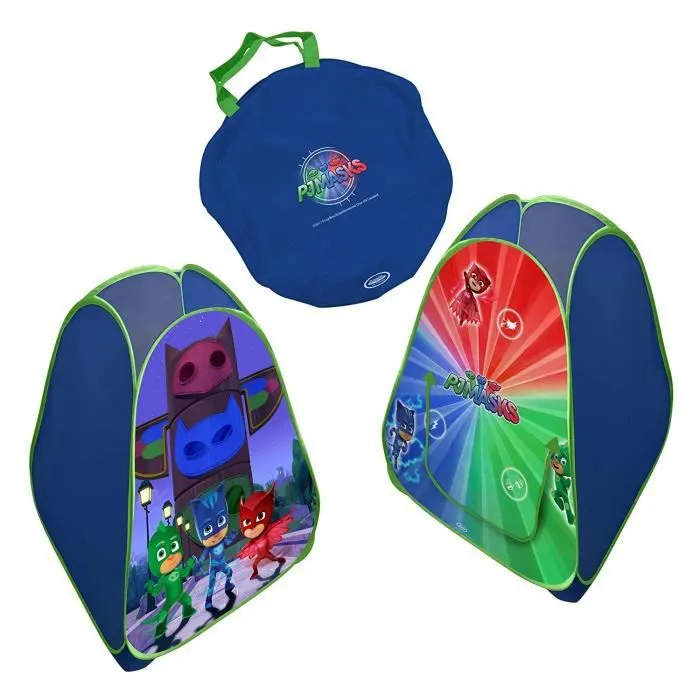 Tente Pop-Up Pyjamasques - D'arpèje - 80x80x90 cm - Intérieur et extérieur - Facile à déplier-0