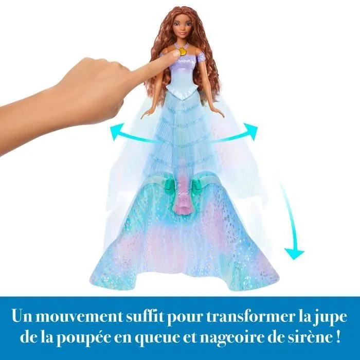 Disney-La Petite Sirène-Poupée Ariel Transformable humaine et sirène HLX13-8