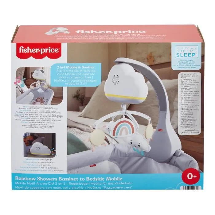 Fisher-Price - Mobile Arc-en-Ciel 2 en 1 - Jouet Naissance 1Er Age-6