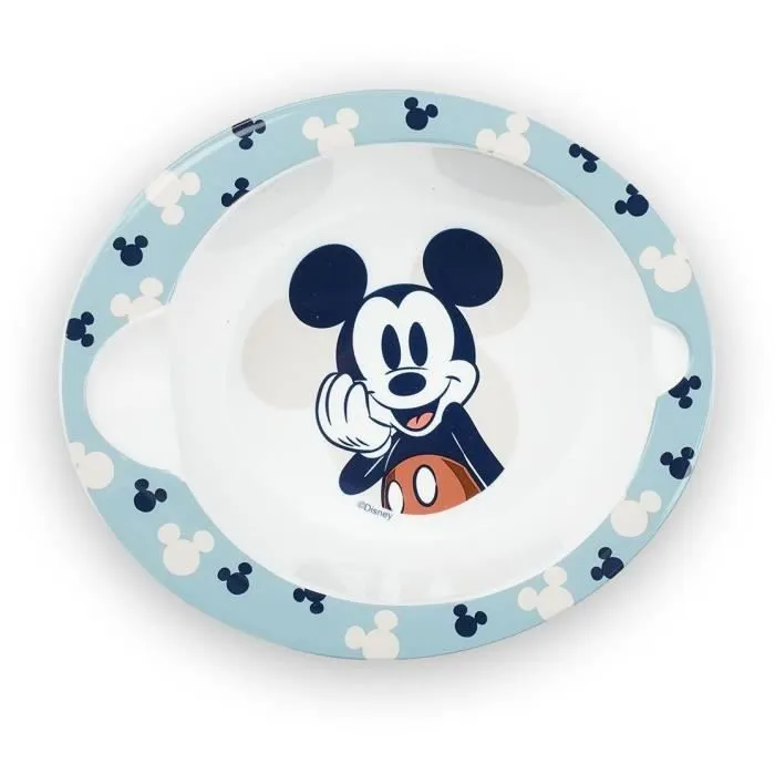 Set repas micro-ondes - THERMOBABY - 2 pièces - Bol et cuillère - Mickey Cool-1
