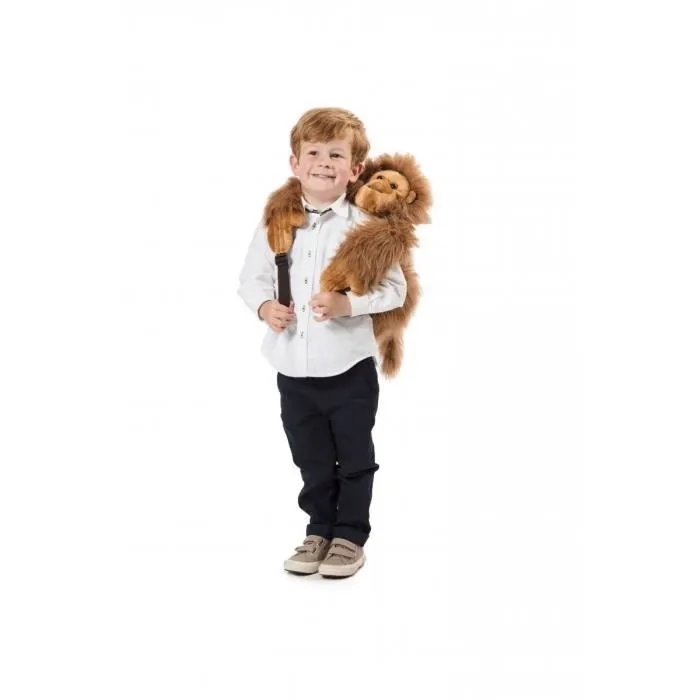 Sac à dos singe - BIBIB - Marron - Bébé - Dos - Mixte-3