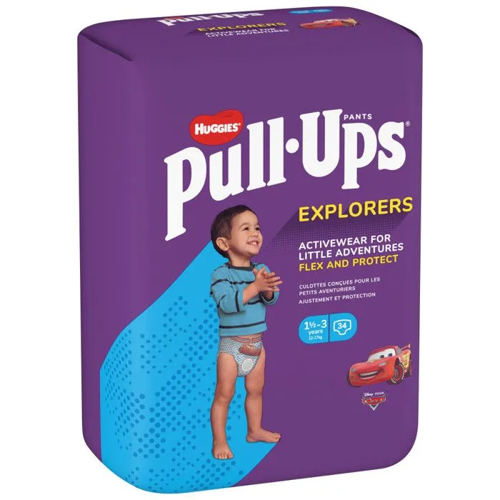 Huggies Pull-Ups Explorers Couches pour Garçon 1,5-3 Ans (3x34)-5