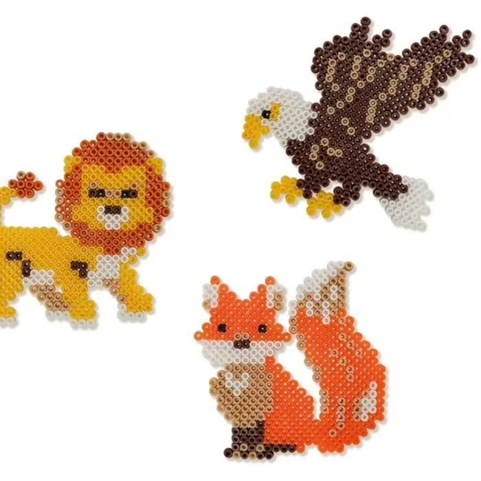 Perles à repasser - Animaux du monde - SES CREATIVE - Crée divers animaux avec 3500 perles et instructions.-3