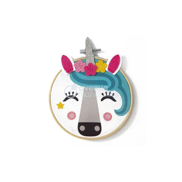 Kit Broderie Pix'Gallery pour enfant - Licorne-1